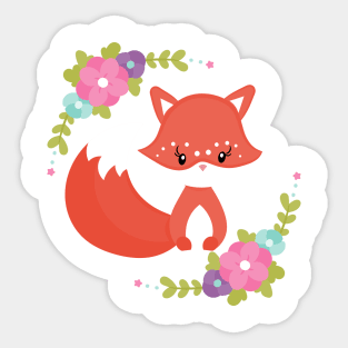 Woodland Fox Sticker